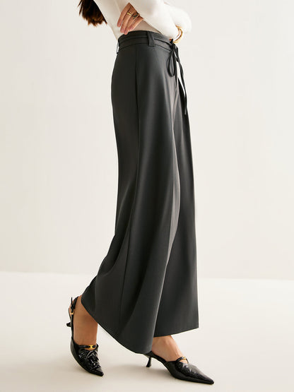 İp Kemeri Geniş Paça Pantolon