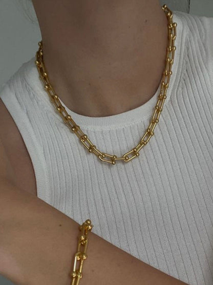 At nalı Tokası Bambulu Clavicle Choker