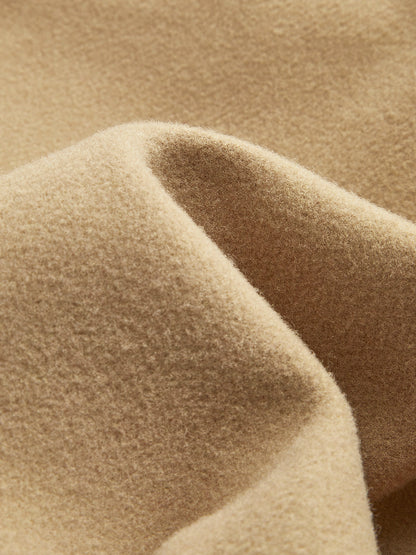 Minimalist Oversized Yün Uzun Palto