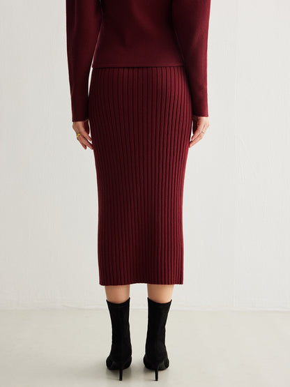 Minimalist Ribbed Sweater Etek