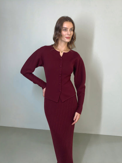 Minimalist Ribbed Sweater Etek