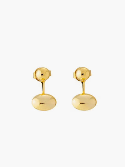 Oval Bean Stud Küpe