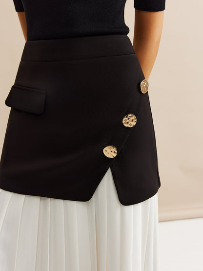 plise Panelli Midi Etek