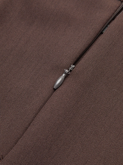 Faydalı Pliseli Kemerli Midi Etek