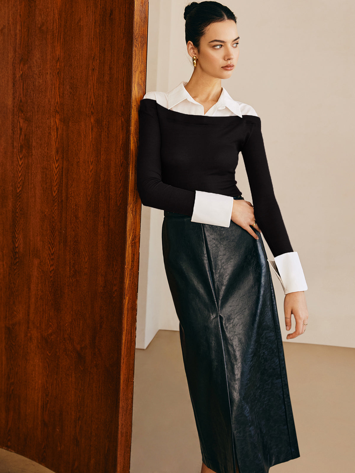 Yarı Saydam Panel Jersey Slim Üst
