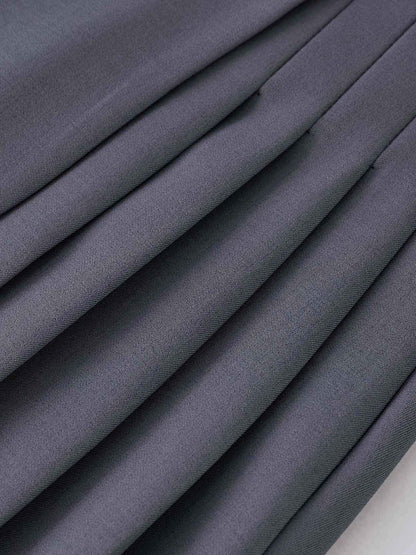 Düğme Fermuarlı Plise Etek