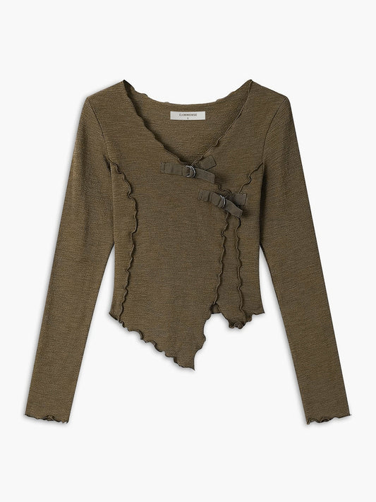 Asymmetric Design Slim Top