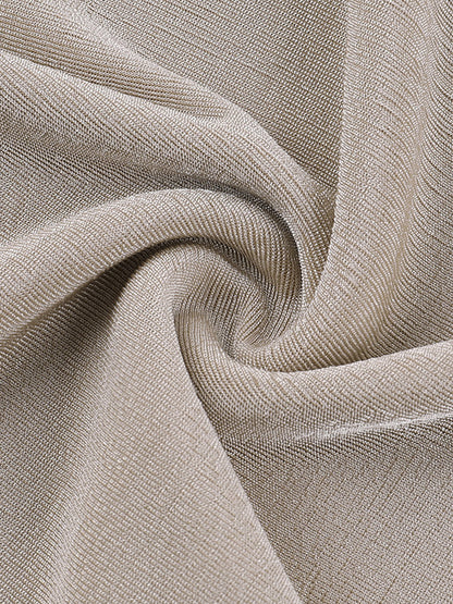 Düz Boyun Pliseli Tişört