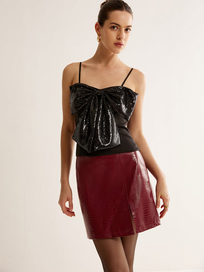 Sıralı Kemerli Askılı Üst