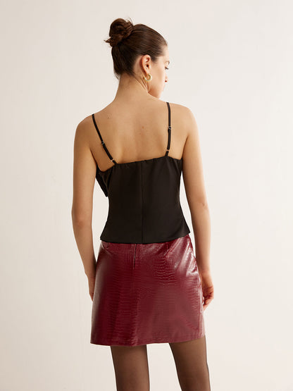 Sıralı Kemerli Askılı Üst