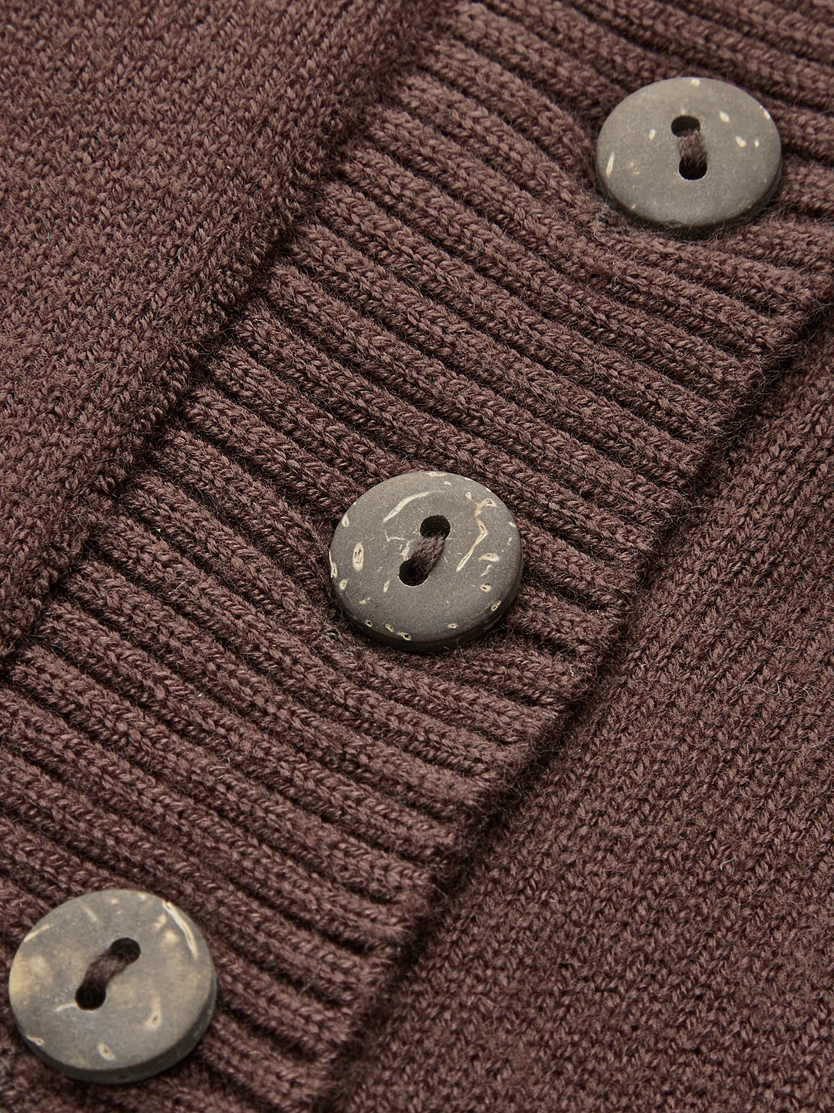 Crew Neck Breasted Cardigan
