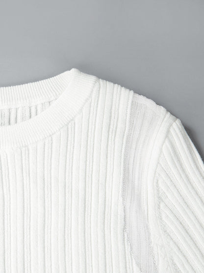 Minimalist Yün Karışımlı Triko Üst