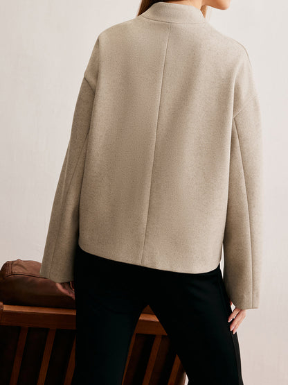 Minimalist Düzenli Fit Düğmeli Hırka