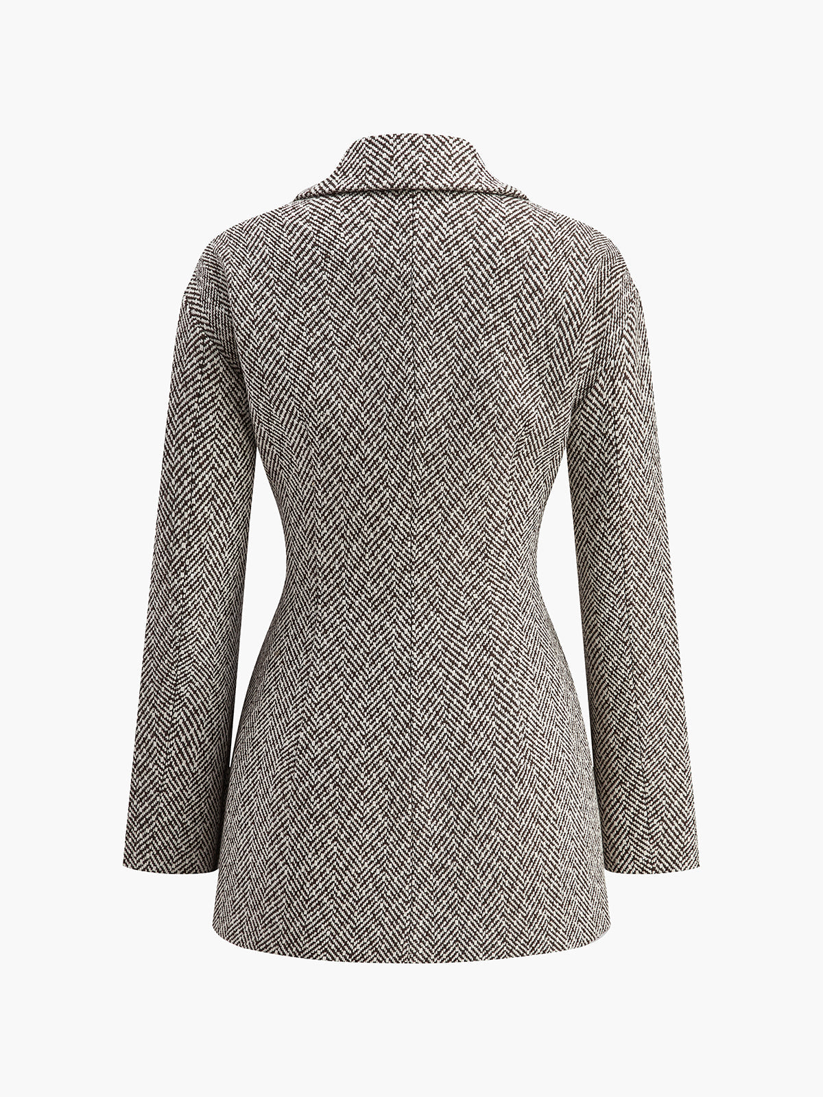 Chevron Yaka Büzgü Blazer