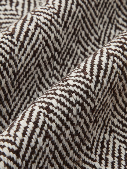 Chevron Yaka Büzgü Blazer