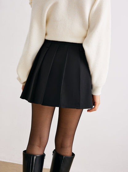 Beltsiz Fırfırlı Mini Etek