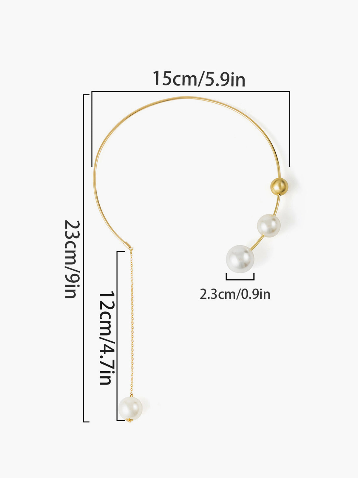 Sahte İnci Choker Kolye Ucu Necklace