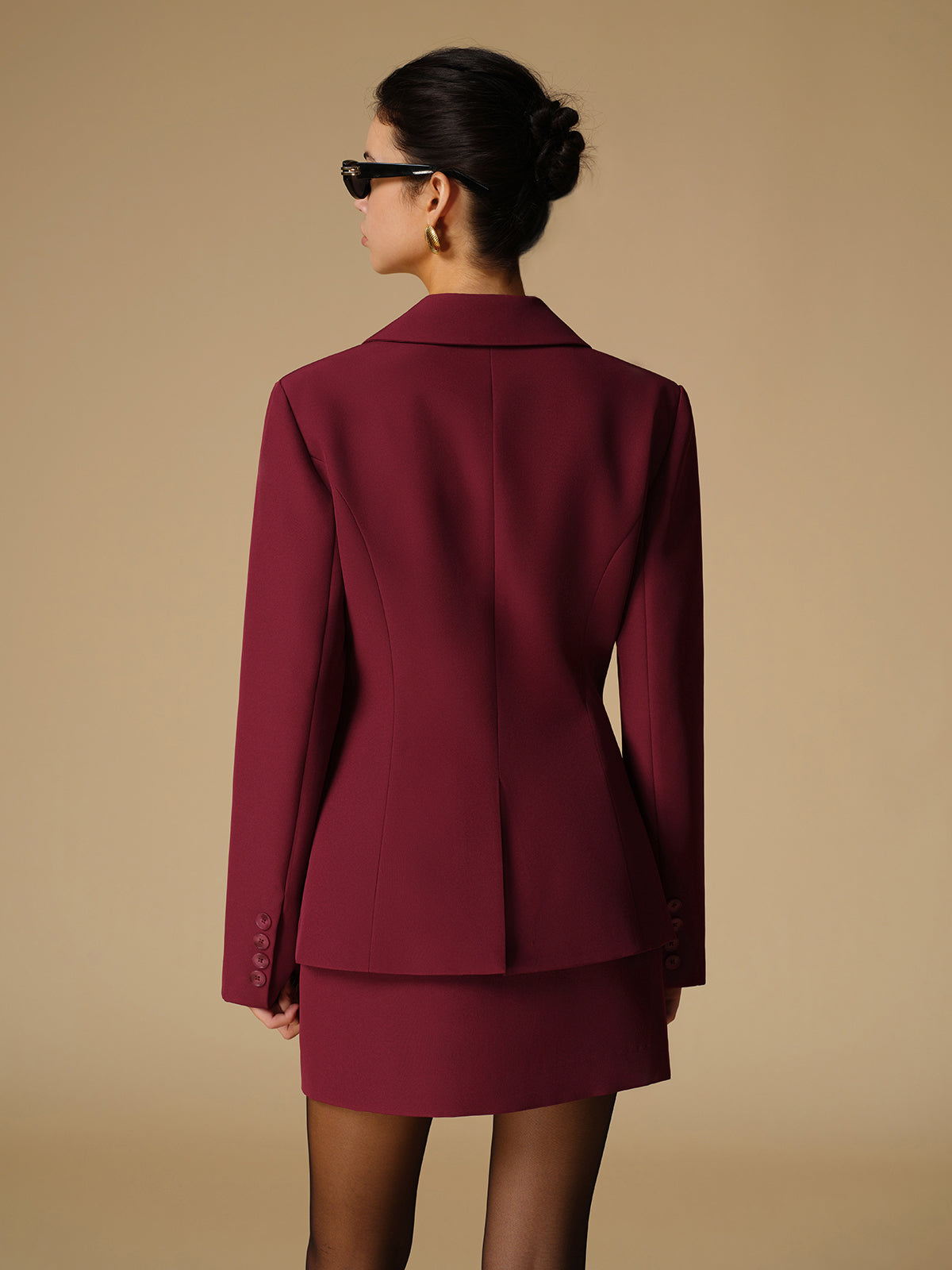 Slim Blazer Ayrılmış Buton