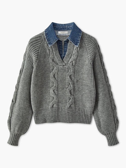 Denim Pano Ribana Yaka Kazak