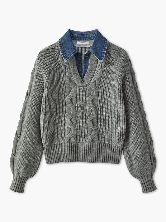 Denim Pano Ribana Yaka Kazak
