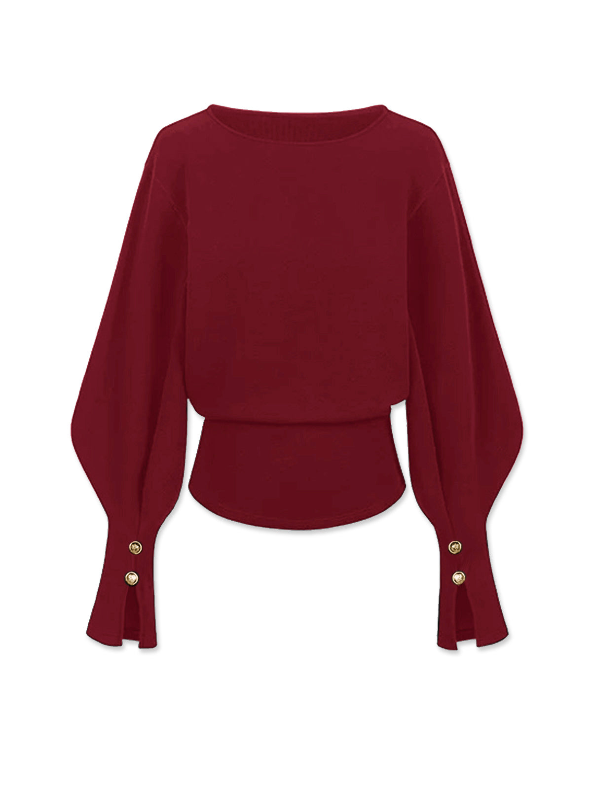 Büzgülü Kolları Olan Polar Sweatshirt