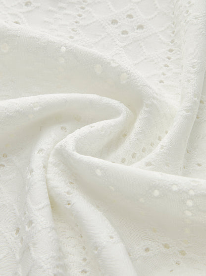 Yarı Şeffaf Düz Yaka Yan Fırfırlı Skinny Üst