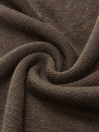Wool Blend High Neck Transparent Sweater