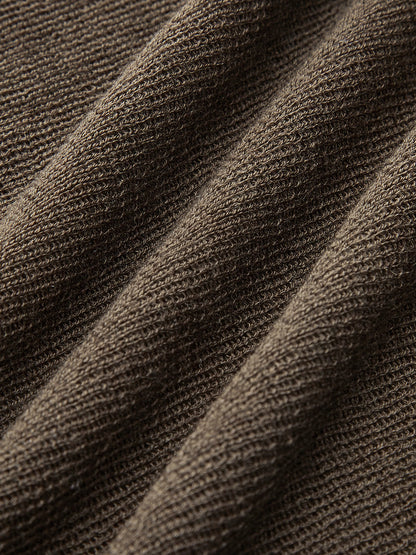 Wool Blend High Neck Transparent Sweater