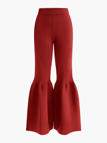 Bel Kısmı Volanlı Süveter Pantolon
