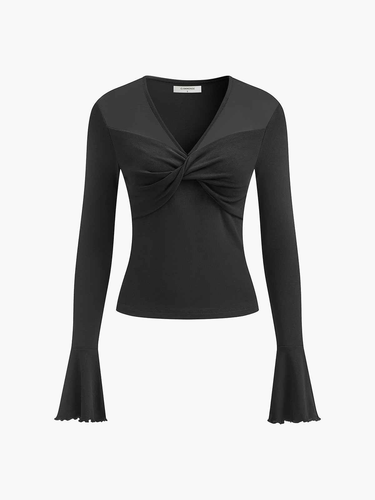 V-Yaka Ağı Mesh Panel Hırka