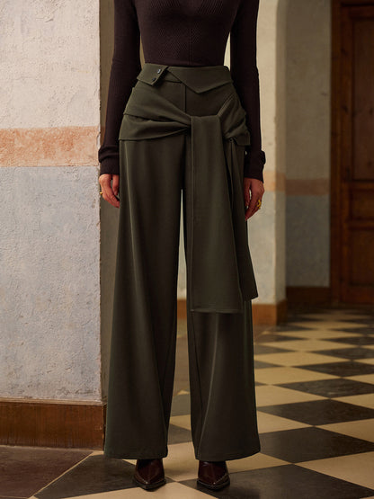 Orta Bel Bağcıklı Pantolon