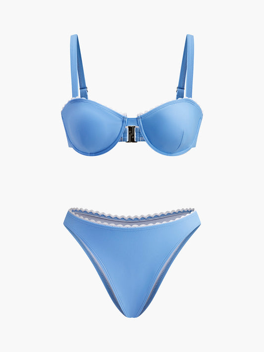Dalgıç Kenarlı Bikini Takımı