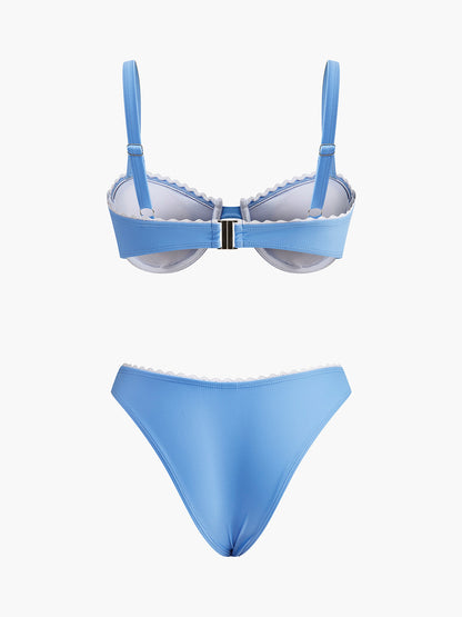 Dalgıç Kenarlı Bikini Takımı