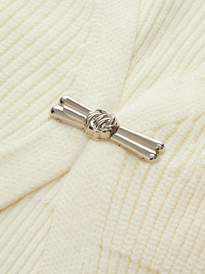 Metal Buckle Waisted Sweater Vest