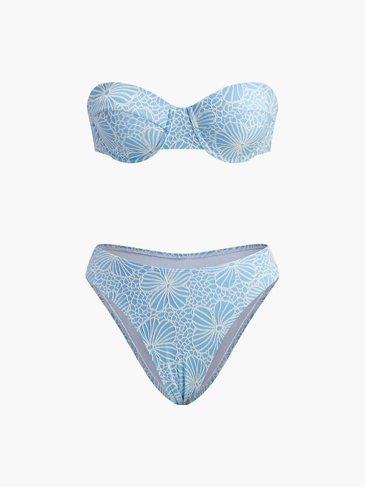 Çıkarılabilir Askılı Dantel Bikini Seti