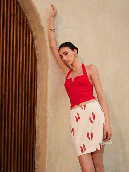 Sırt Açık Halter Üst