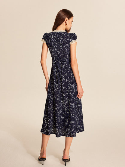 Bag Lace Edge Detailed Dress