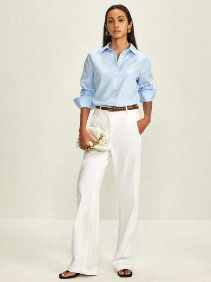 Lapel Çizgili Çok Amaçlı Gömlek