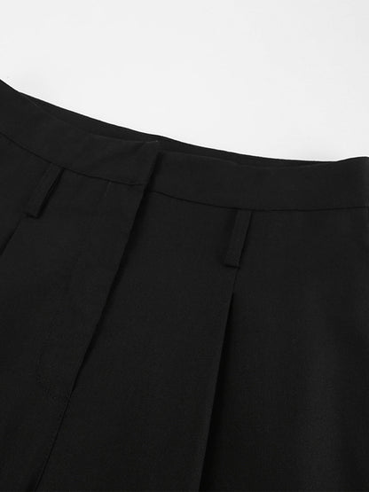 Minimalist Keten İki Parça Pantolon Takımı