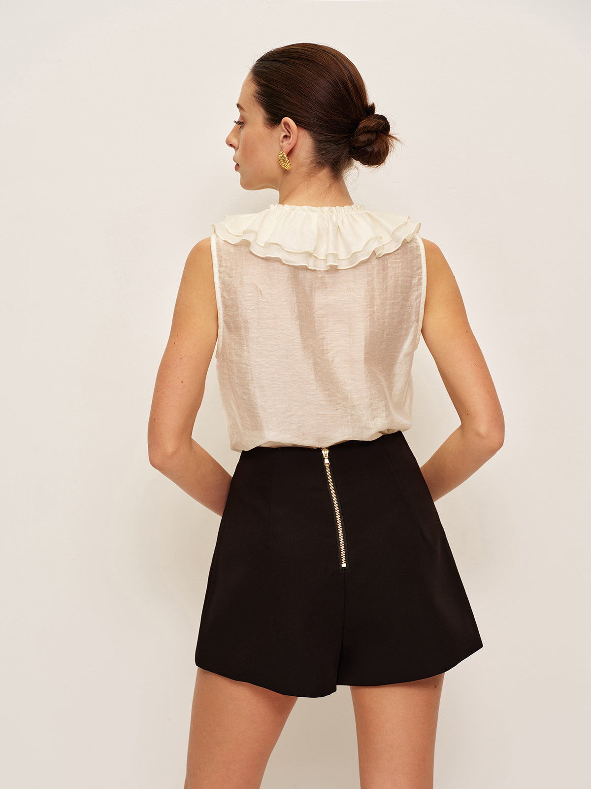 High Waist Two Button Shorts