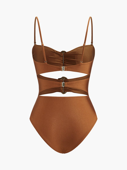 Metal Detaylı Kesikli Tek Parça