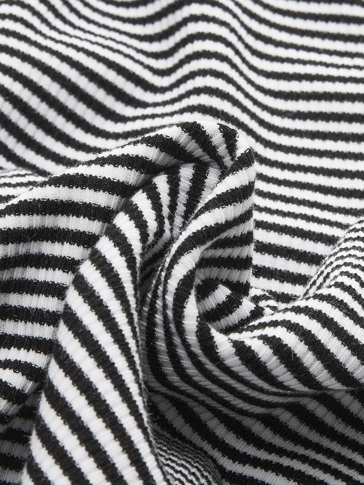 Çizgili Yuvarlak Yaka Kolsuz Üst