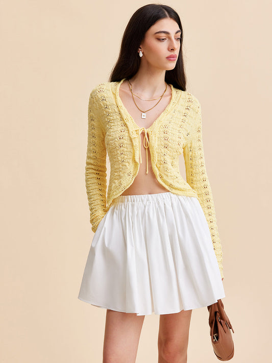 Laced Crochet Cardigan