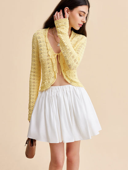 Laced Crochet Cardigan