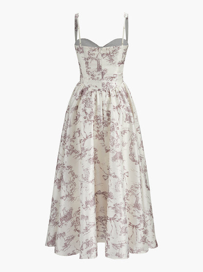 Canvas Printed Corset Dress