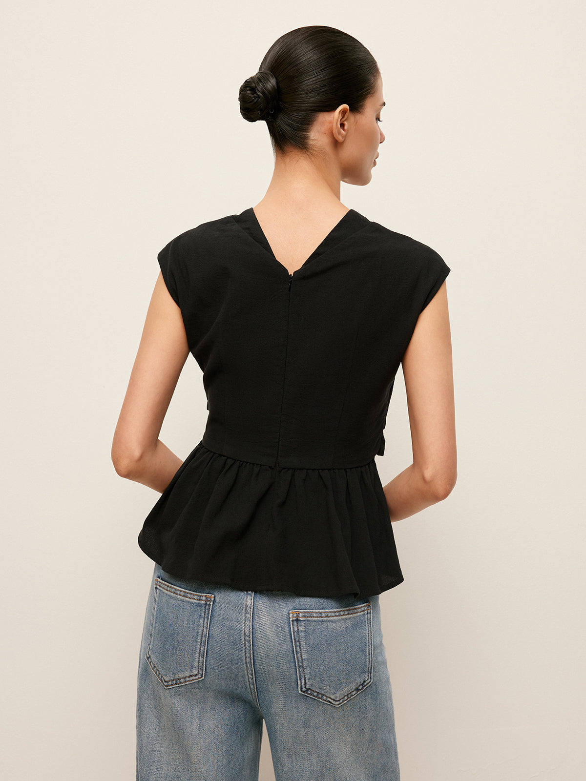 Bağlama Ön Peplum Üst