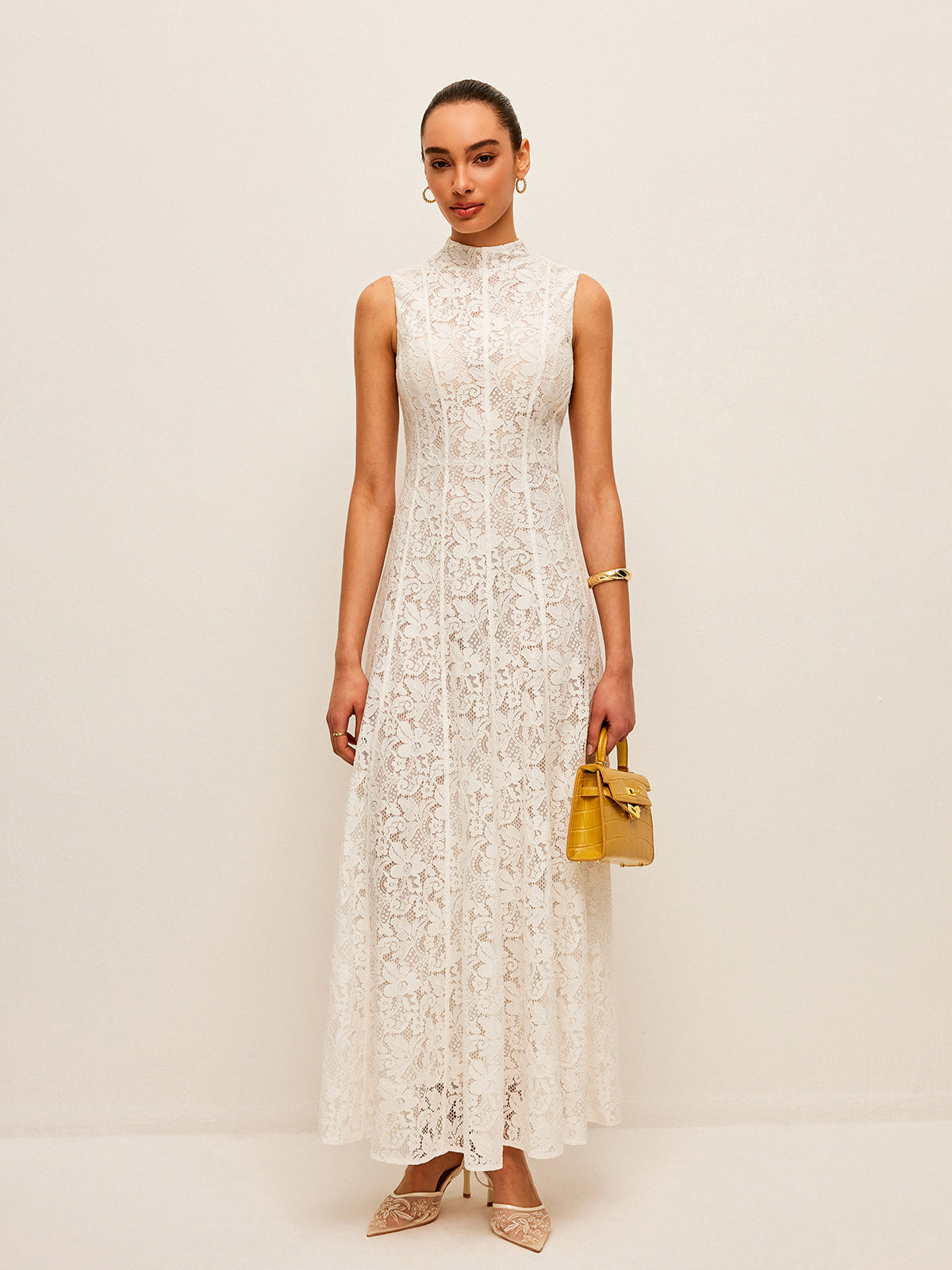 Semi-Transparent Lace Dress