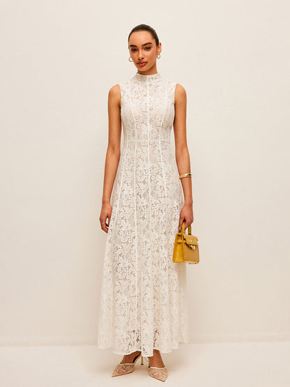 Semi-Transparent Lace Dress