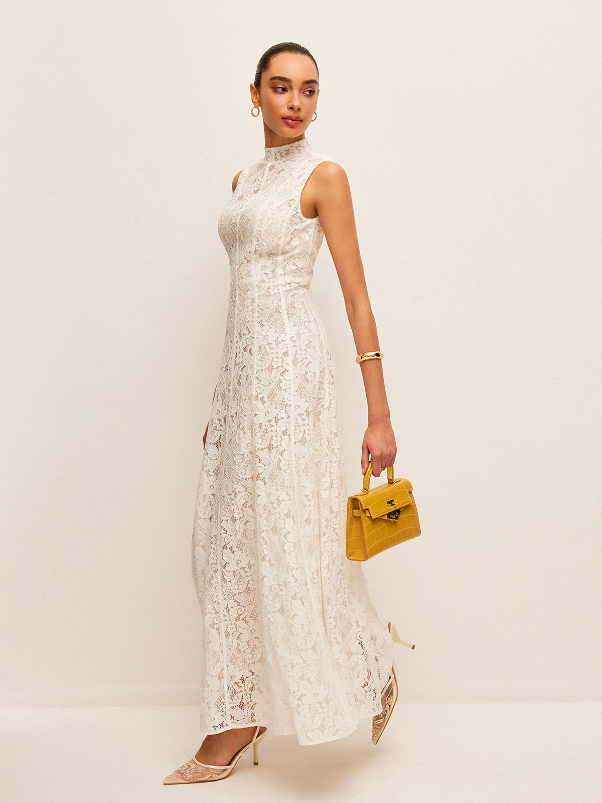 Semi-Transparent Lace Dress