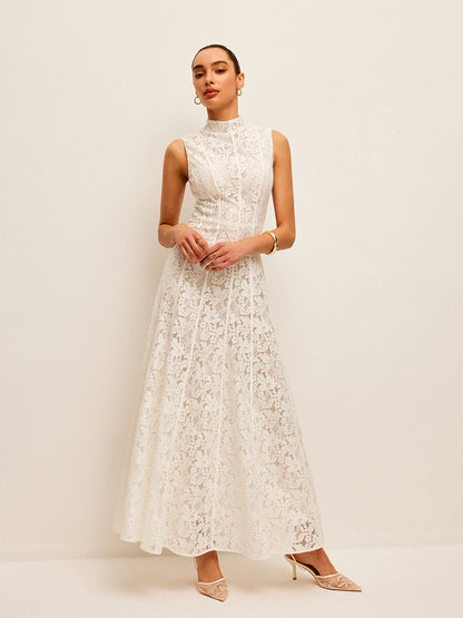 Semi-Transparent Lace Dress